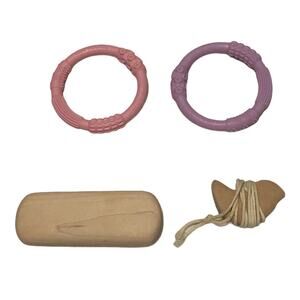 Earnest Efforts Wood Toy Rattle Lifefactory Teething Rings